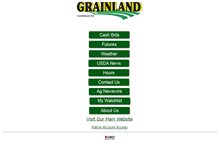 Tablet Screenshot of grainlandcooperative.com